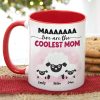 Ewe Are The Coolest Mom, Gift For Mom, Personalized Mug, Sheep Mug, Mother's Day Gift