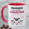 Ewe Are The Coolest Mom, Gift For Mom, Personalized Mug, Sheep Mug, Mother's Day Gift