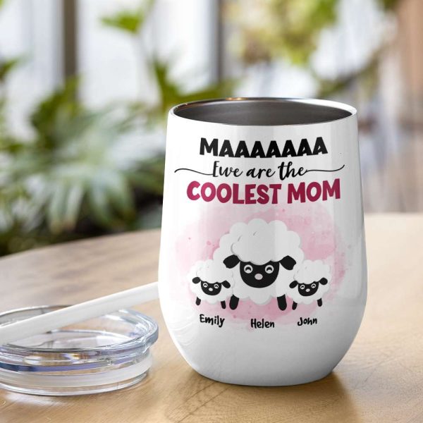 Ewe Are The Coolest Mom, Gift For Mom, Personalized Mug, Sheep Mug, Mother's Day Gift
