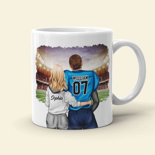 Excellent Husband Skill, Gift For Him, Personalized Mug, Football Couple Mug, Couple Gift