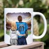 Excellent Husband Skill, Gift For Him, Personalized Mug, Football Couple Mug, Couple Gift