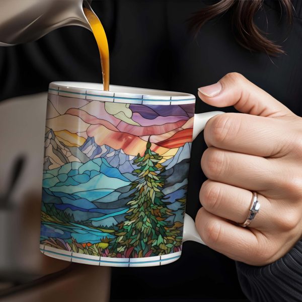 Explore Majestic Mountains Coffee Mug - Personalized Custom Coffee Mug - FAM231_MG
