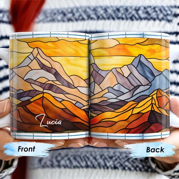 Explore Majestic Mountains Coffee Mug - Personalized Custom Coffee Mug - FAM231_MG