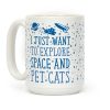 Explore Space and Pet Cats Coffee Mug