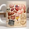 Explore The Beauty Of Anatomy With Detailed Human Organs - Personalized Custom Coffee Mug - DOC077_MG