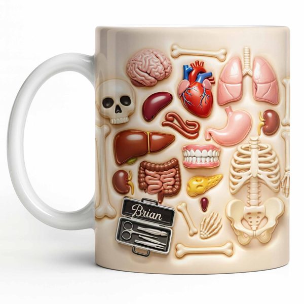 Explore The Beauty Of Anatomy With Detailed Human Organs - Personalized Custom Coffee Mug - DOC077_MG