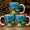 Explore The Depths Of The Ocean With Sea Turtle And Scuba Gear - Personalized Custom Coffee Mug - JBS074_MG