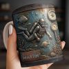 Explore The Ocean's Beauty With Steampunk Diver Art - Personalized Custom Coffee Mug - HOB039_MG