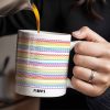 Express Yourself With Colorful Patterns - Personalized Custom Coffee Mug - CPL381_MG