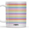 Express Yourself With Colorful Patterns - Personalized Custom Coffee Mug - CPL381_MG