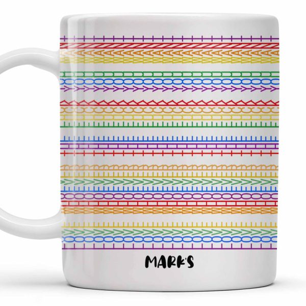 Express Yourself With Colorful Patterns - Personalized Custom Coffee Mug - CPL381_MG