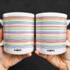 Express Yourself With Colorful Patterns - Personalized Custom Coffee Mug - CPL381_MG