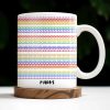 Express Yourself With Colorful Patterns - Personalized Custom Coffee Mug - CPL381_MG