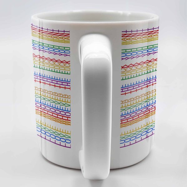 Express Yourself With Colorful Patterns - Personalized Custom Coffee Mug - CPL381_MG