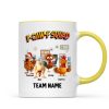 F-Caw-F Squad Funny Chicken Staff - Personalized Mug - Funny Gift For Coworkers, Colleagues