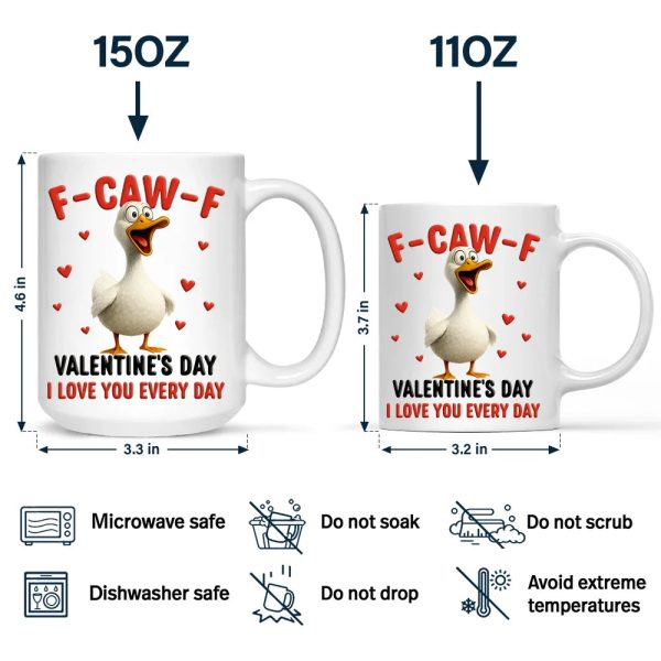 F Caw F Valentine's Day - Personalized Mug