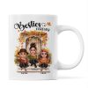 Fall Season Autumn Door Besties Sisters Personalized Mug