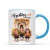 Fall Season Autumn Door Besties Sisters Personalized Mug