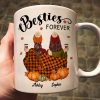 Fall Season Best Friends Sisters With Blanket Personalized Mug