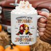 Fall Season Besties Apparently We're Trouble When We're Together - Personalized Mug
