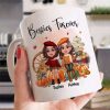 Fall Season Besties Sister Sitting On Pumpkins Personalized Mug