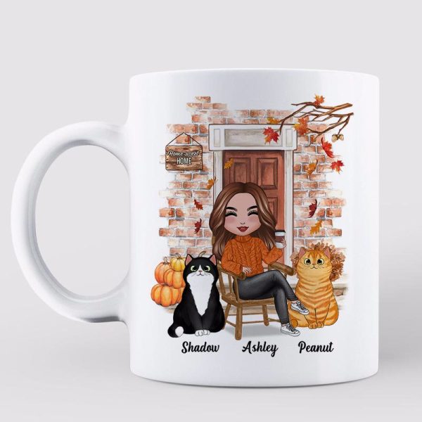 Fall Season Better Life Cat Mom Personalized Mug