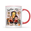 Fall Season Couple Front Porch Personalized Mug