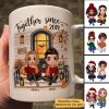 Fall Season Couple Front Porch Personalized Mug