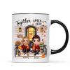 Fall Season Couple Front Porch Personalized Mug