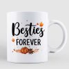 Fall Season Doll Besties Best Friends Standing Personalized Mug (11oz)