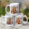 Fall Season Doll Cat Mom Front Porch Personalized Mug