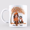 Fall Season Doll Woman Life Is Better With Dogs Personalized Mug