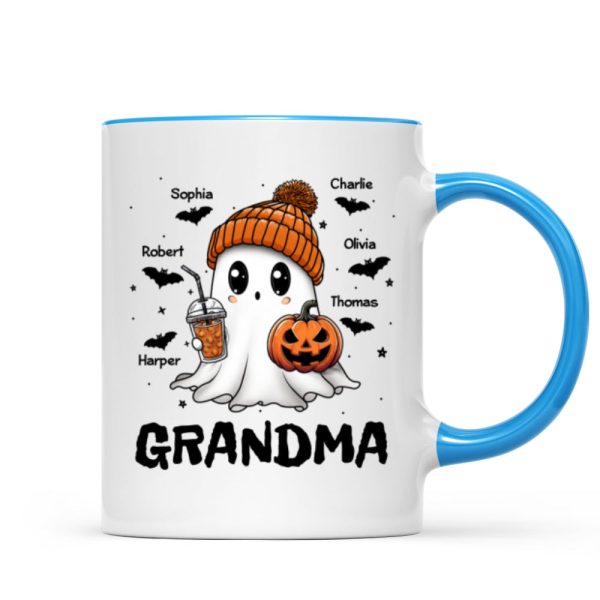Fall Season Halloween Grandma Boo Personalized Mug, Halloween Gift For Grandma