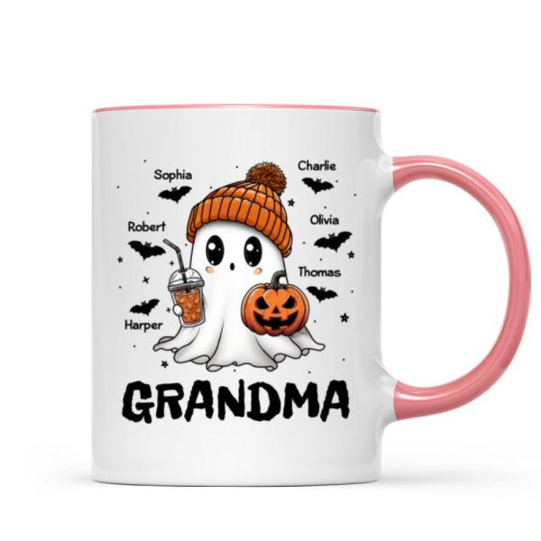 Fall Season Halloween Grandma Boo Personalized Mug, Halloween Gift For Grandma