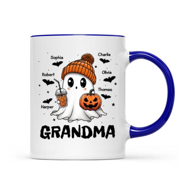 Fall Season Halloween Grandma Boo Personalized Mug, Halloween Gift For Grandma