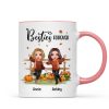 Fall Season Happy Doll Besties In The Pumpkin Patch Personalized Mug