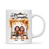 Fall Season Mother Daughters On Swing Personalized Mug