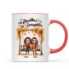 Fall Season Mother Daughters On Swing Personalized Mug