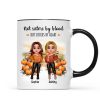 Fall Season Pumpkin Patch Besties Sisters Personalized Mug