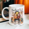 Fall Season Standing Best Friends Sisters Front Porch Personalized Mug