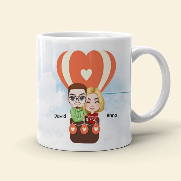 Falling In Love With You Is My Greatest Adventure - Personalized Couple Mug - Gift For Couple