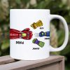 Family 07QHHN160523HA Personalized Dad And Children Coffee Mug