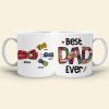 Family 07QHHN160523HA Personalized Dad And Children Coffee Mug