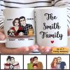 Family Couple Husband Wife Kids Dog Cat Personalized Mug