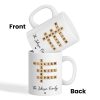 Family Crossword Puzzle Art Gift For Family Friends Personalized Mug