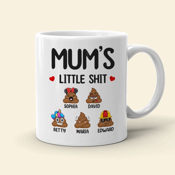 Family Funny Kids, Mom And Children White Mug 02DTDT100323