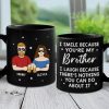Family Is Our Greatest Blessing - Family Personalized Custom Black Mug - Gift For Family Members
