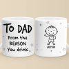 Family Is The Compass That Guides Us - Family Personalized Custom Mug - Gift For Family Members