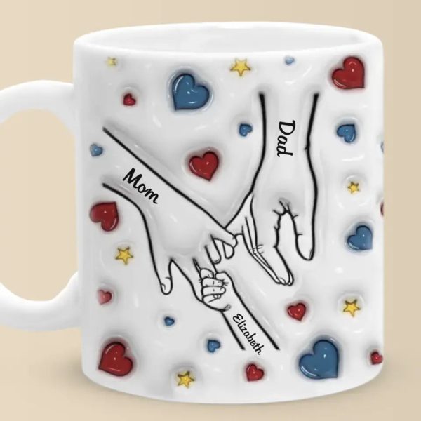 Family Is Where Love Never Ends - Family Personalized Custom 3D Inflated Effect Printed Mug - Gift For Family Members