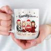 Family Makes Christmas Feel Magical - Family Personalized Custom Mug - Christmas Gift For Family Members